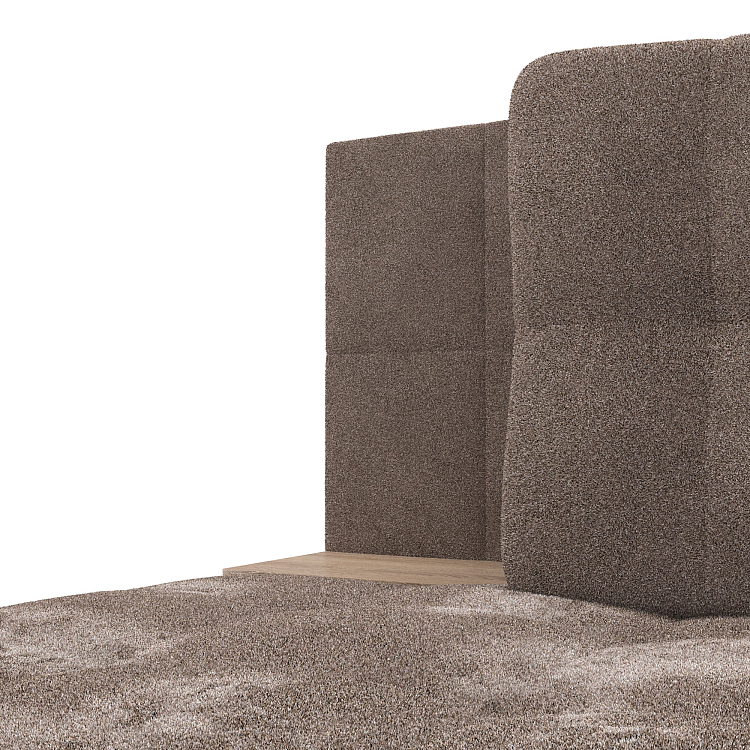 Даллас М / диван - кровать велюр джоя 014 кофе/ЛДСП дуб сонома новая упаковка